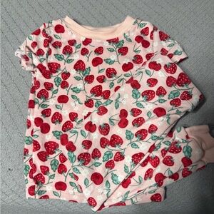 wonder nation Pink Strawberry Sleep Set